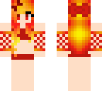 red - bathing suit