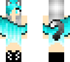 blue cat girl