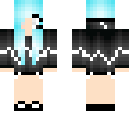 blue hair dj girl