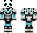 blue panda cyborge