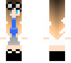 blue scientist girl