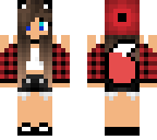 cute wolf girl red