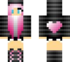 pink heart girl edit