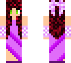 purple dress white brown hair