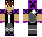 purple wolf boy