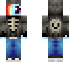 rainbow dash skull hoodie