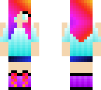 rainbow hair girl