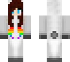 rainbow ombre llama girl