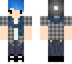 short blue-haired chibi girl