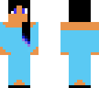 black and blue girl