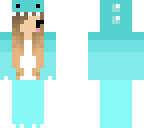 blue dino girl