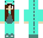 blue dino girl
