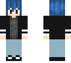 blue haired boy