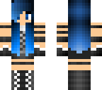 blue haired guard girl