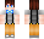 boy in blue suspenders