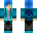 boy with bleu hair