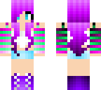 cute purple hair girl