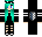 emo teal hair