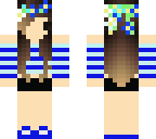 flower crown chibi blue