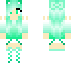 green aqua kitty