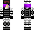 military girl with dyed hair