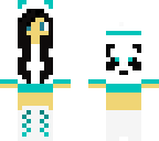 panda girl blue