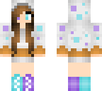 purple and blue cake girl