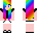 rainbow hair outfit
