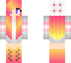 sunset girl with sweater and beanie