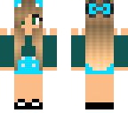 teal cat girl 