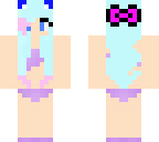 winter kitty in bathing suit