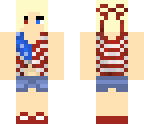 american flag girl