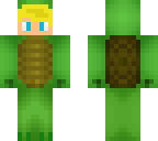 blonde turtle onesie
