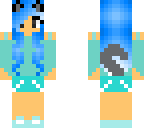 blue cat girl