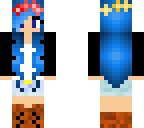 blue haired girl