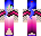 blue haired girl