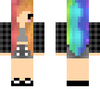 chibi with rainbow hair