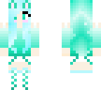 cute blue and green wolf