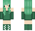 cute green chibi