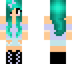 cyan hair