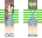 girl in green suspenders