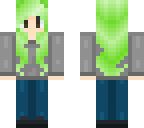 girl with green hair