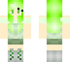 green summer girl
