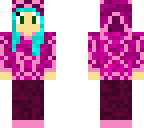 magenta hoodie girl