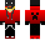 penguin with red hoodie
