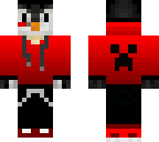 penguin with red hoodie update