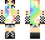 rainbow cat girl