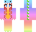 rainbow dino girl