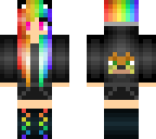 rainbow ocelot cat girl