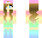 rainbow pastel girl